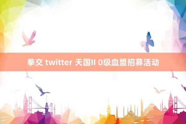 拳交 twitter 天国II 0级血盟招募活动