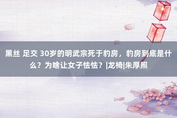 黑丝 足交 30岁的明武宗死于豹房，豹房到底是什么？为啥让女子怯怯？|龙椅|朱厚照