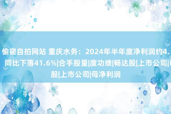 偷窥自拍网站 重庆水务:2024年半年度净利润约4.16亿元,同比下落41.6%|合手股量|度功绩|畅达股|上市公司|母净利润