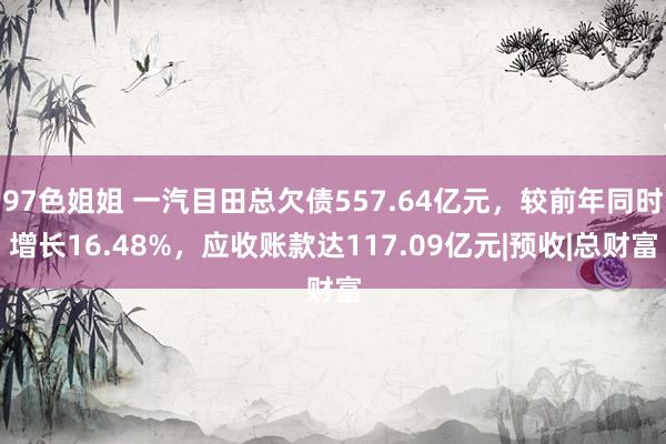 97色姐姐 一汽目田总欠债557.64亿元，较前年同时增长16.48%，应收账款达117.09亿元|预收|总财富