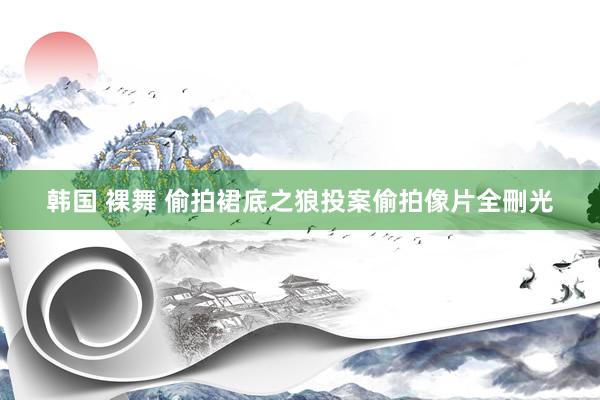 韩国 裸舞 偷拍裙底之狼投案　偷拍像片全刪光