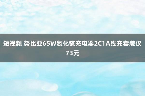 短视频 努比亚65W氮化镓充电器2C1A线充套装仅73元